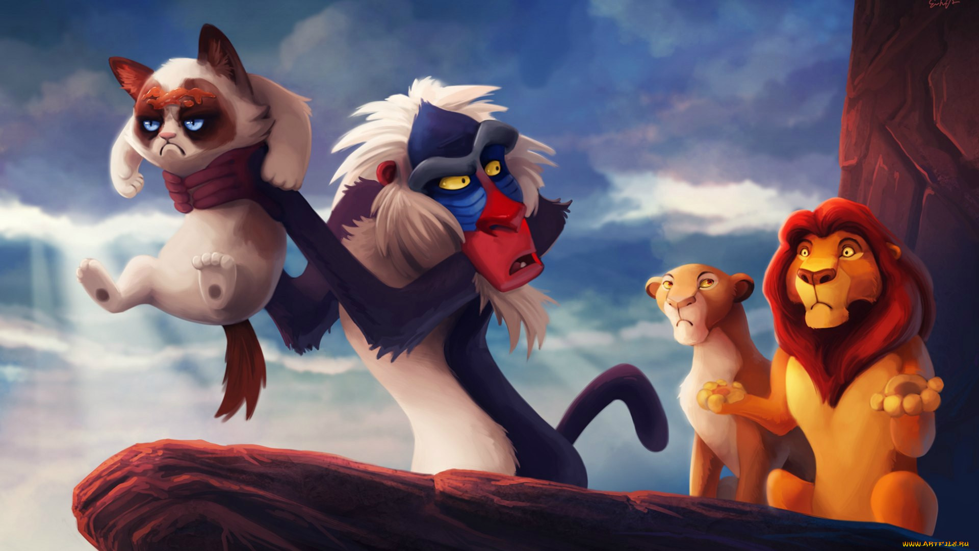 Обои Мультфильмы The Lion King, обои для рабочего стола, фотографии  мультфильмы, the, lion, king, король, лев Обои для рабочего стола, скачать  обои картинки заставки на рабочий стол.